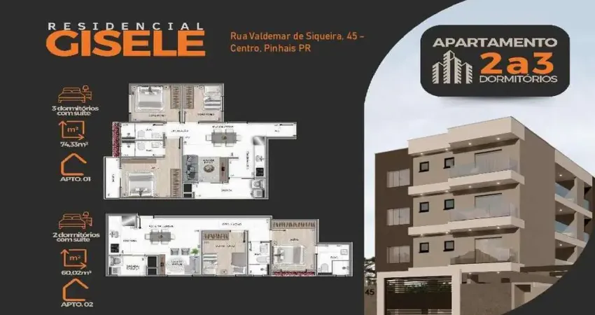 Apartamento para Venda, Estancia PInhais, 3 dormitórios, 1 suíte, 2 banheiros, 1 vaga