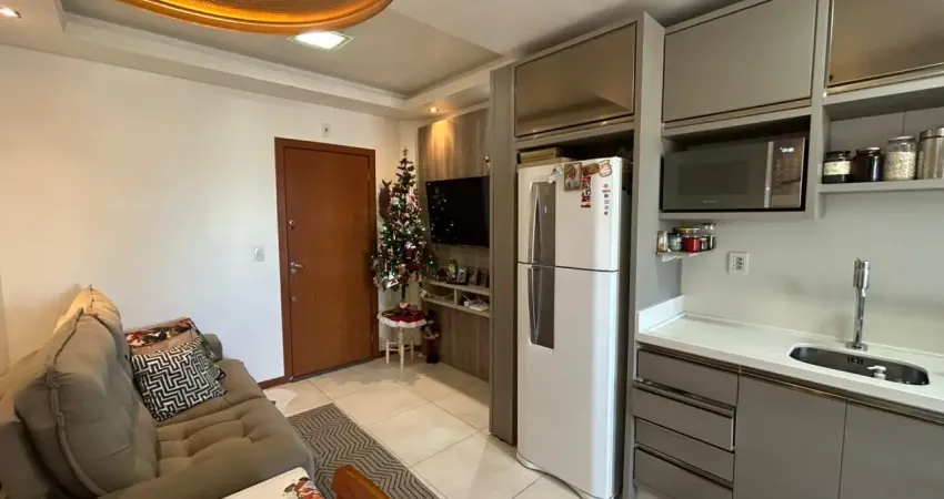 Apartamento a venda porteira fechada de 02 dormitórios com sacada churrasqueira e elevador no bairro aririú em palhoça-sc