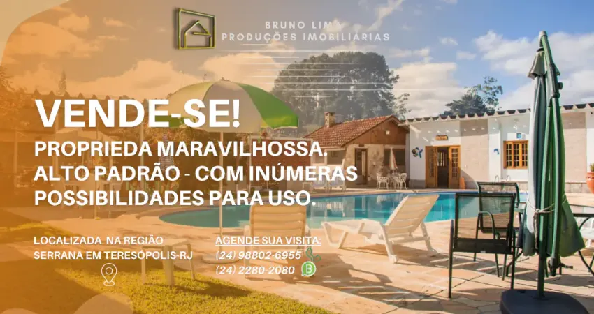 Sítio / Pousada - Alto padrão e super completa em Teresópolis
