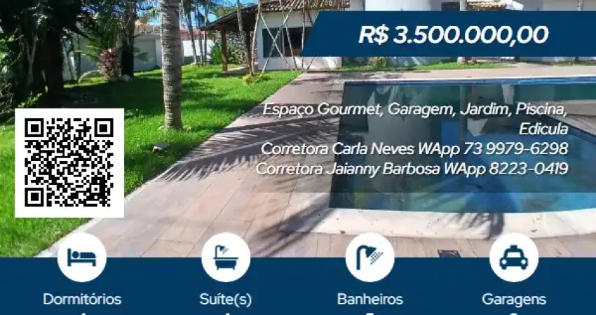 Casa com 4 quartos à venda na Praça Inaiá, 1578, Alto Do Mundaí, Porto Seguro