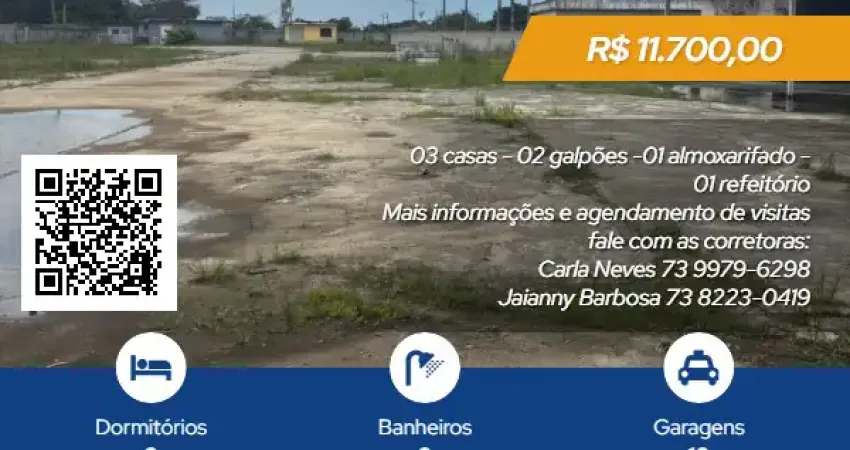 Terreno comercial para alugar na Praça Inaiá, Agrovila, Porto Seguro