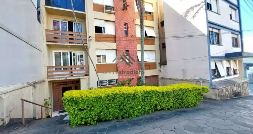 Apartamento à venda, no ed. mar del plata,  em santa maria, centro, com 1 quarto, 46,07m²