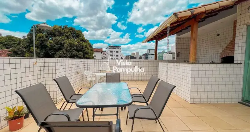 Exclusividade  cobertura 4 quartos, 2 suítes, com área gourmet à venda - bairro dona clara | belo horizonte r$ 980.000,00