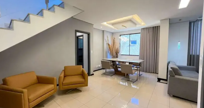 Cobertura para venda em belo horizonte, castelo, 3 dormitórios, 2 suítes, 3 banheiros, 2 vagas