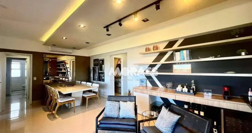 Apartamento mobiliado com 2 suítes e sala estendida para alugar, 120 m² por r$ 7.500/mês - vivaz home resort - bauru/sp