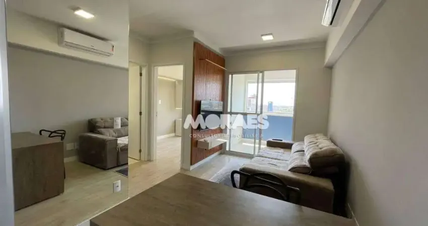 Apartamento com 1 quarto para alugar, 40 m² por r$ 2.800/mês - yunis residence club - vila aviação - bauru/sp