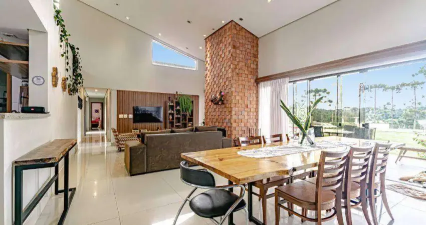 Casa com 5 dormitórios à venda, 390 m² por r$ 2.098.000,00 - chácara águas claras - piraquara/pr