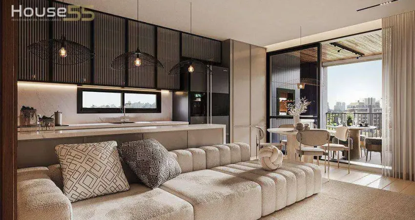 Apartamento com 2 dormitórios à venda, 90 m² por R$ 705.499,08 - Santa Quitéria - Curitiba/PR
