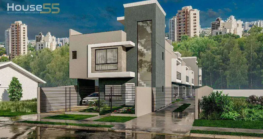 Sobrado com 3 dormitórios à venda, 122 m² por R$ 650.000,00 - Uberaba - Curitiba/PR