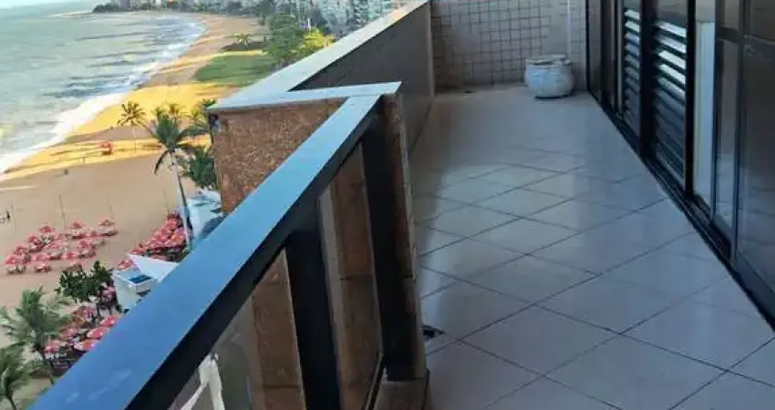 Apartamento 4 quartos/suíte para locação de frente para o mar na Praia da Costa!