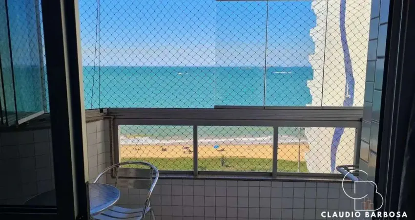 Lindo apartamento de 02 quartos vista para o mar,  na praia da costa com varanda e lazer completo! 