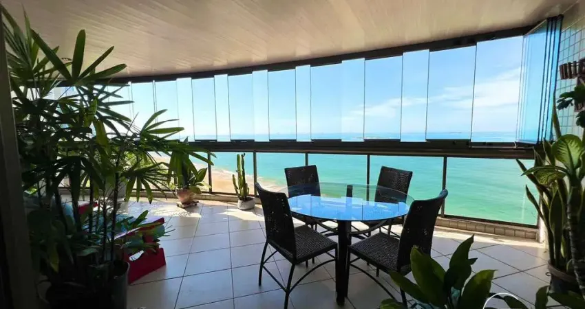 Lindo apartamento de 04 quartos frente para o mar .praia de itapuã com varanda e lazer completo!