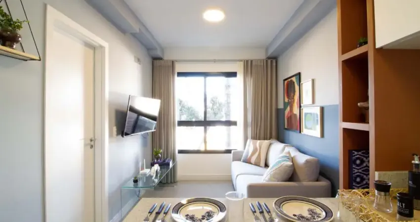 Apartamento de 1 Quarto, Moderno e Completo no Centro de Curitiba