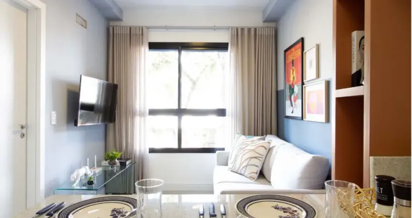 Moderno Apartamento de 1 Quarto no Centro de Curitiba