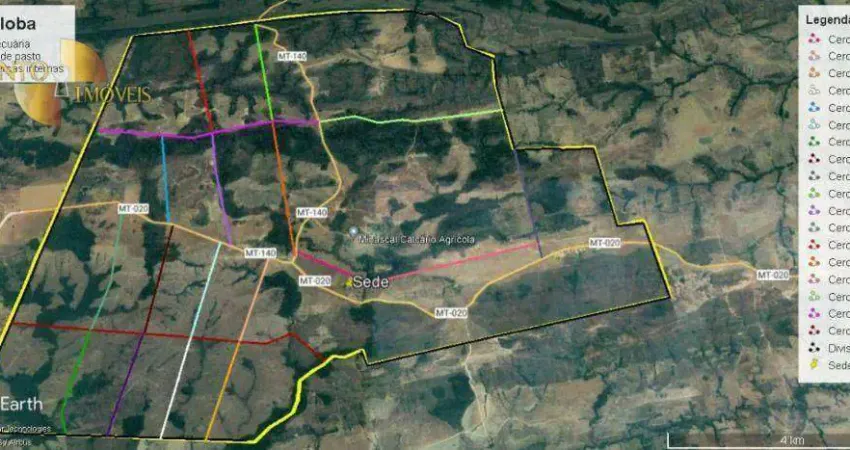 Fazenda em Planalto da Serra à venda, 63000000 m² por R$ 103.169.430 - Zona Rural - Planalto da Serra/MT