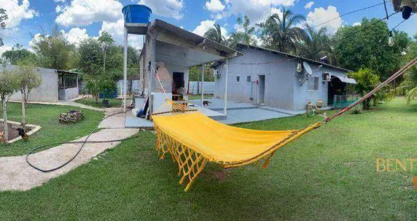 Chácara com 2 dormitórios à venda, 10000 m² por r$ 580.000 - zona rural - acorizal/mt