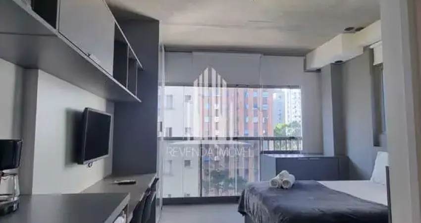 Apartamento Mobiliado de Alto Padrão no Jardim Paulista: 1 Quarto, 1 Banheiro, 21m² - Localização Privilegiada!