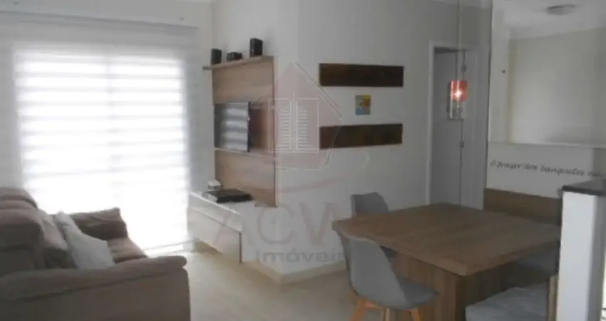 Apartamento mobiliado de 2 quartos (planejados), cozinha planejada e 1 vaga coberta