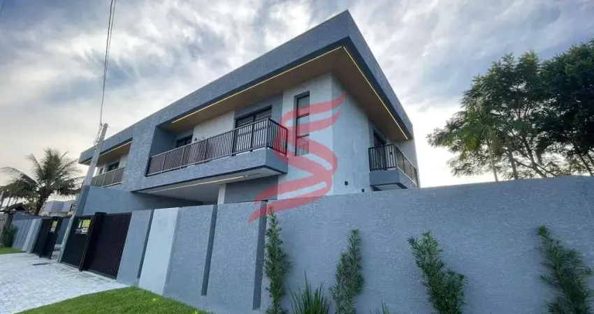 Sobrado novo Alto Padrão na Cohapar - 03 quartos, opção mobiliado!