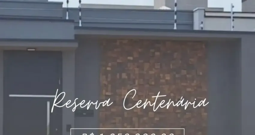 Casa nova à venda Reserva Centenária Santa Bárbara D'Oeste
