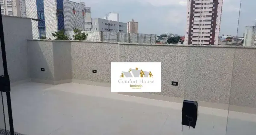 Cobertura 2 dormitorios suite elevador santa maria santo andre