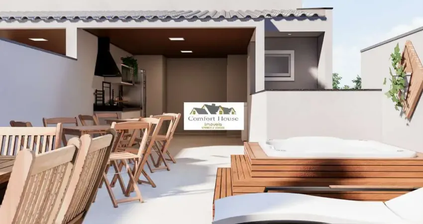 Cobertura baixo condominio Campestre 2 dormitórios Santo Andre