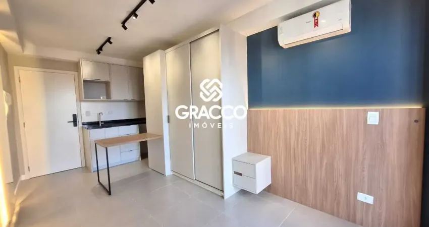 Apartamento studio mobiliado em condomínio com lazer no centro de curitiba pr
