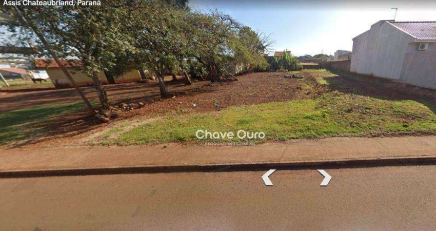 Terreno à venda, 600 m²  Jardim Europa - Assis Chateaubriand/PR