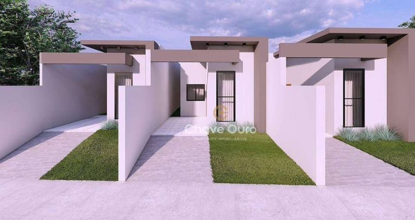 Casa com 2 dormitórios à venda, 62 m² por R$ 295.000 -Coopagro / Jd. Gualtiere- Toledo/PR