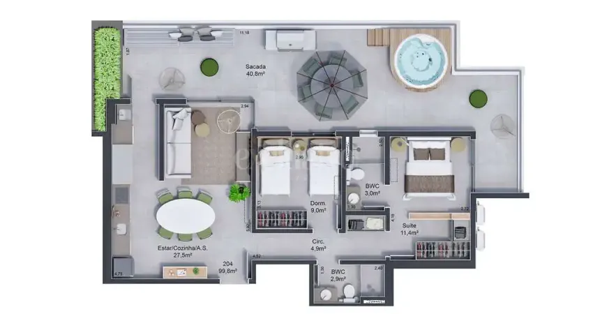 Apartamento com 2 quartos à venda na Avenida Marinheiro Max Schramm, 2701, Jardim Atlântico, Florianópolis