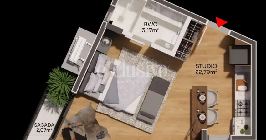 Apartamento com 1 quarto à venda na Avenida Engenheiro Max de Souza, 926, Coqueiros, Florianópolis