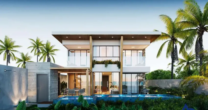 Condomínio á beira-mar de coruripe - casa de alto padrão de 4 suítes