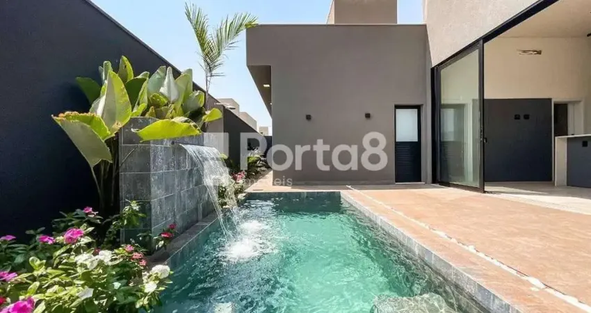 Residência Moderna com Varanda Gourmet e Paisagismo Completo em TerraVista Mirassol.