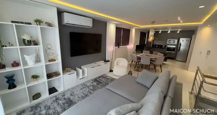 APARTAMENTO COBERTURA DUPLEX DECORADA COM 3 DORMITÓRIOS SENDO DUAS SUÍTES NOS INGLESES- FLORIANÓPOLIS/SC
