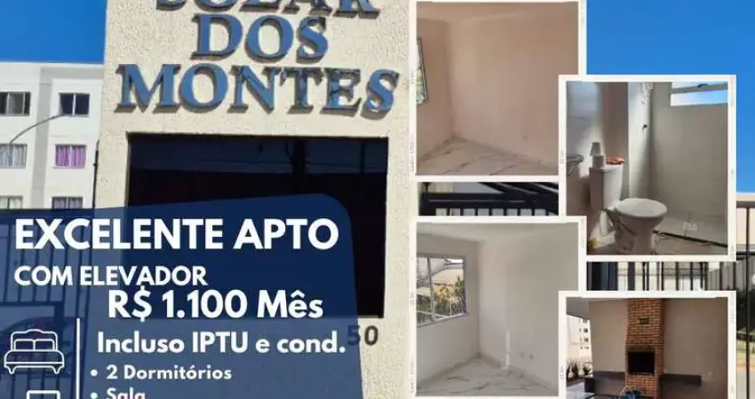 Apartamento para Locação em Suzano, Chácara Estância Paulista, 2 dormitórios, 1 banheiro, 1 vaga