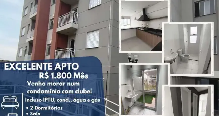 Apartamento para locação em suzano, jardim europa, 2 dormitórios, 1 banheiro, 1 vaga