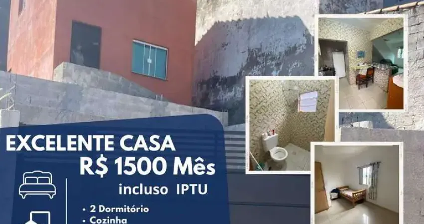 Casa para locação em suzano, parque umuarama, 2 dormitórios, 2 banheiros, 3 vagas