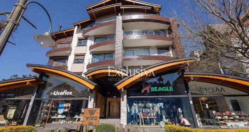 Apartamento com 2 dormitórios à venda, 101 m² - edifício wood, centro - gramado/rs