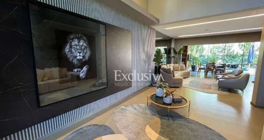 Sobrado com 4 suítes para alugar, 274 m² - condomínio royal forest - londrina/pr