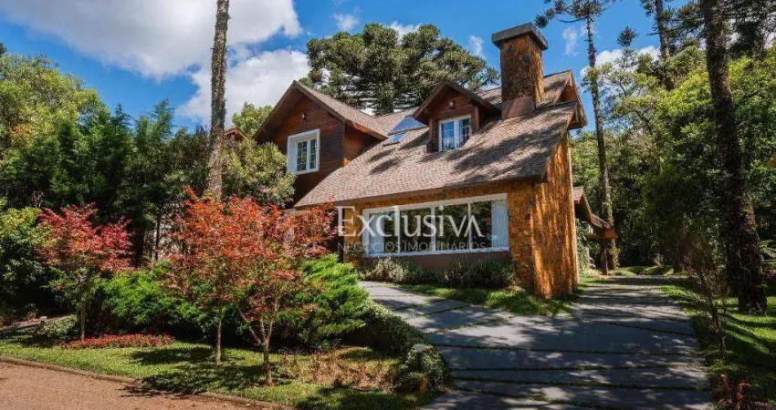 Casa com 5 dormitórios à venda, 302 m² - condomínio reserva da serra - canela/rs