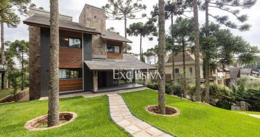 Casa com 4 suítes à venda, 520 m² - condomínio aspen mountain - gramado/rs