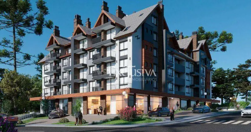 Apartamento com 3 dormitórios e suítes duplex à venda, 116 m² - edifício casa venti - gramado/rs