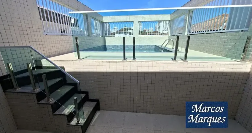 Casa com piscina e espaço gourmet no boqueirão em santos com 3 suítes