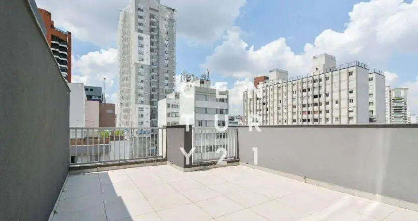 Apartamento garden com 1 dormitório à venda, 80 m² por r$ 1.050.000,00 - pinheiros - são paulo/sp