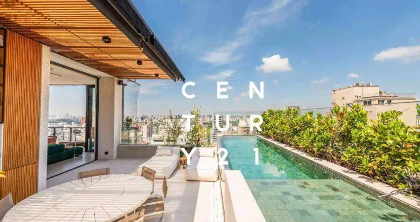 Cobertura com 5 dormitórios à venda, 408 m² por r$ 21.000.000,00 - jardim américa - são paulo/sp