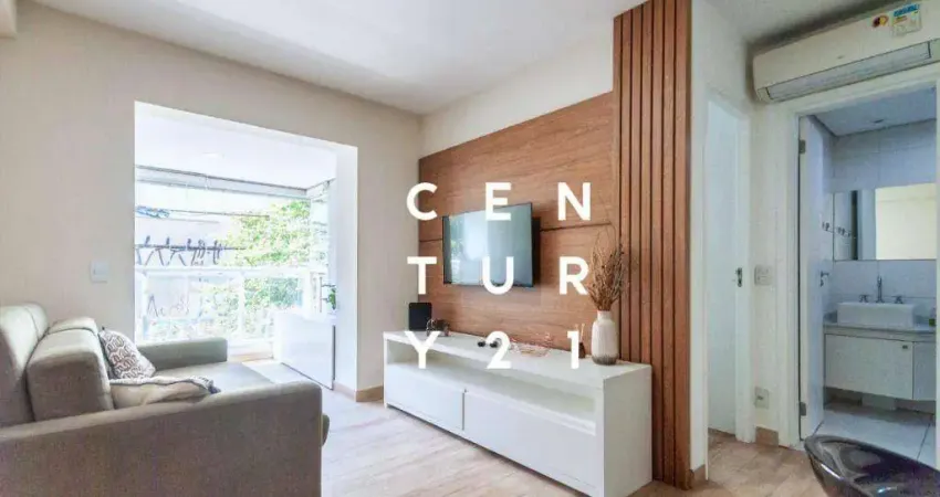 Apartamento com 1 dormitório à venda, 45 m² por r$ 730.000,00 - pinheiros - são paulo/sp