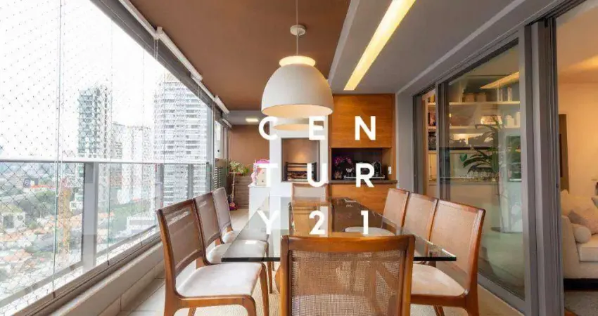 Apartamento com 3 dormitórios à venda, 131 m² por r$ 2.700.000,00 - brooklin novo - são paulo/sp