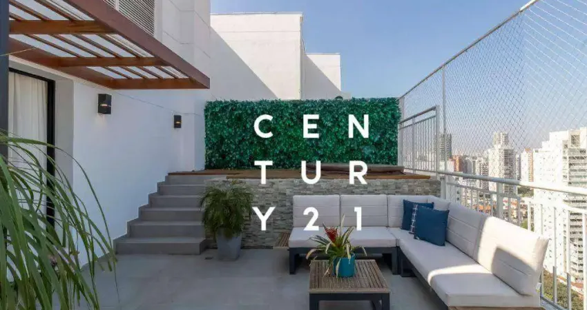 Cobertura com 2 dormitórios à venda, 154 m² por r$ 2.550.000,00 - brooklin - são paulo/sp