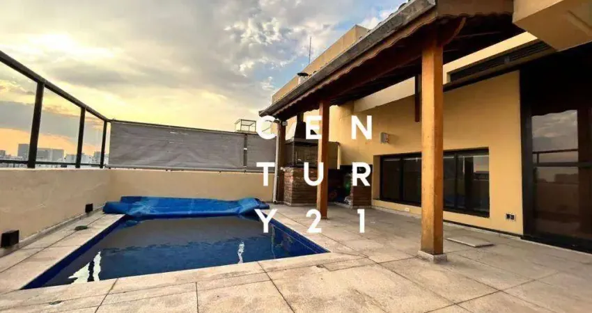 Cobertura com 3 dormitórios à venda, 215 m² - brooklin - são paulo/sp