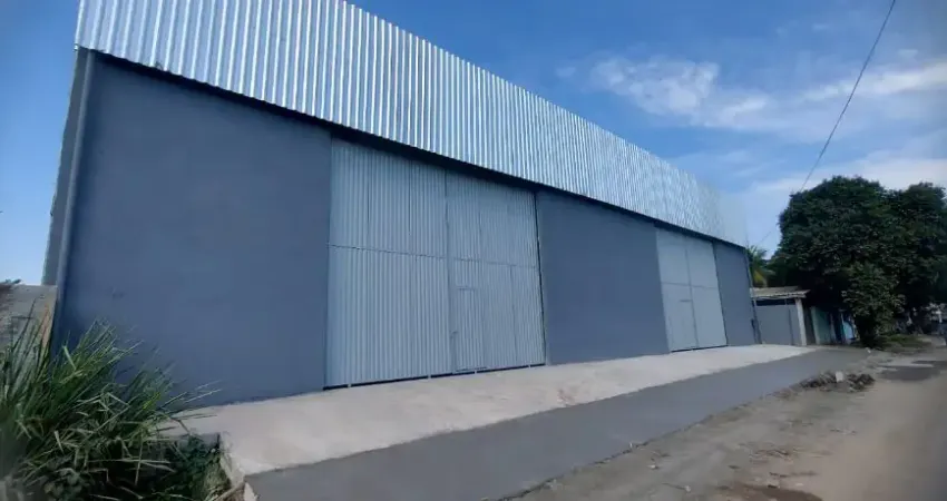 Galpão novo de 1.200m² com banheiros, escritório e cozinha - itaboraí/rj